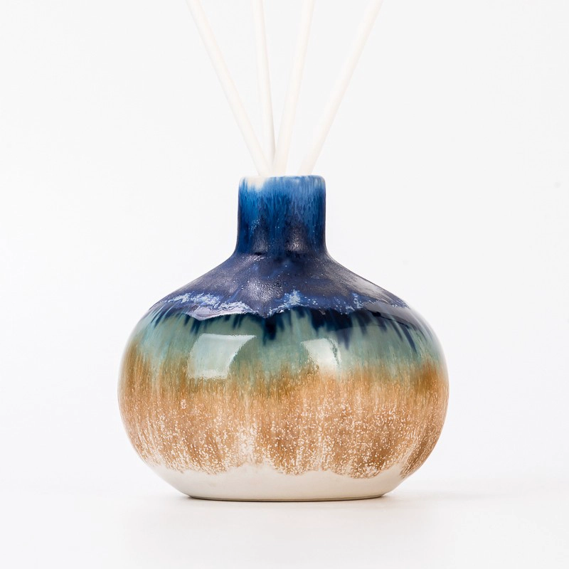 Elegant Colorful Glazed Ceramic Bottle Ceramic Reed Diffuser Bottle Supplying Elegant Colorful Glazed Ceramic Bottle Ceramic Reed Diffuser Bottle Supplying