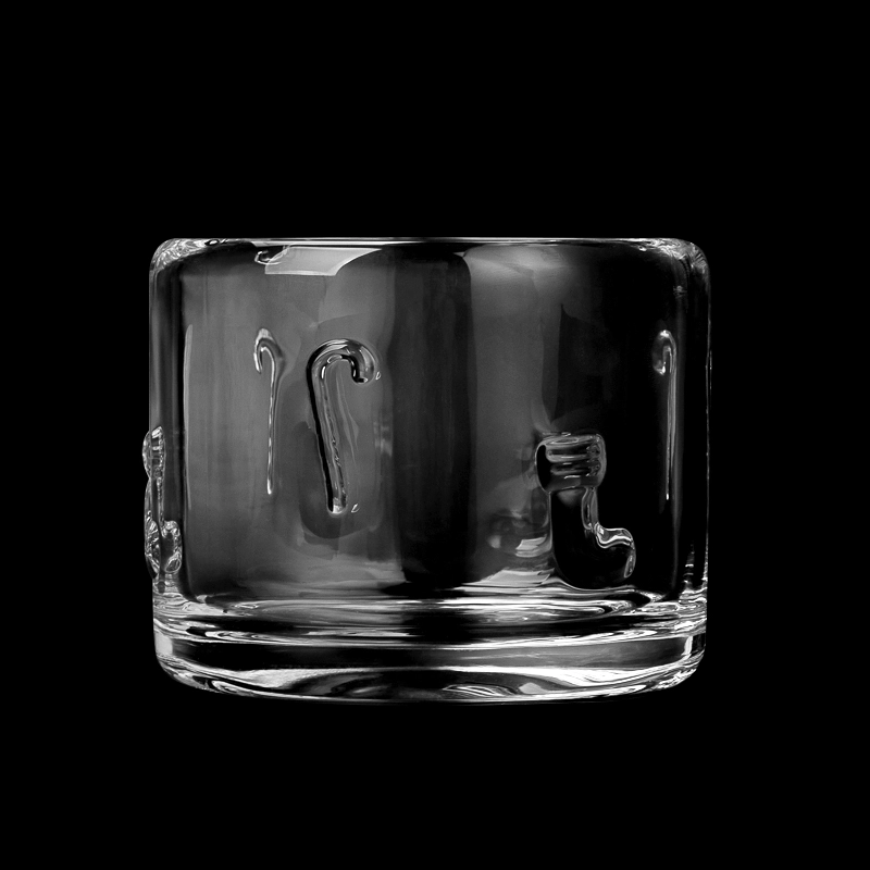 christmas embossed glass candle jar christmas embossed glass candle jar