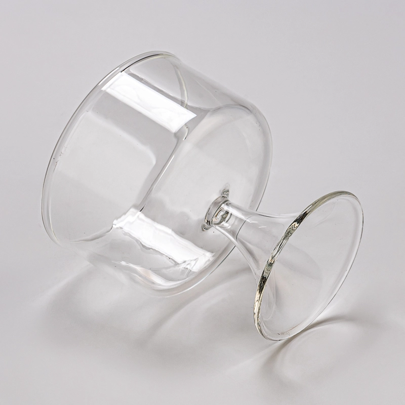 Wholesale Fashion Clear glass candle jar home decor