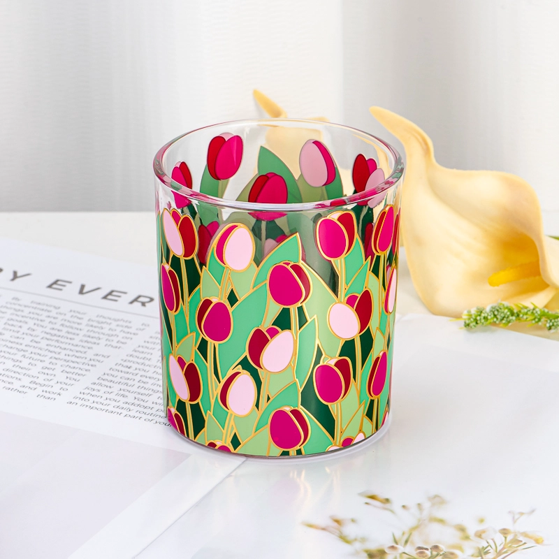 Custom Decal Printing Glass Candle Jars Wholesale Custom Decal Printing Glass Candle Jars Wholesale