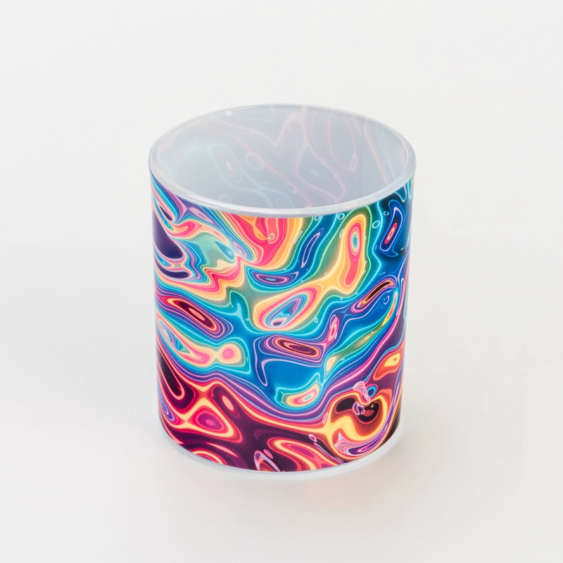 8oz full around artwork glass candle jars 8oz full around artwork glass candle jars