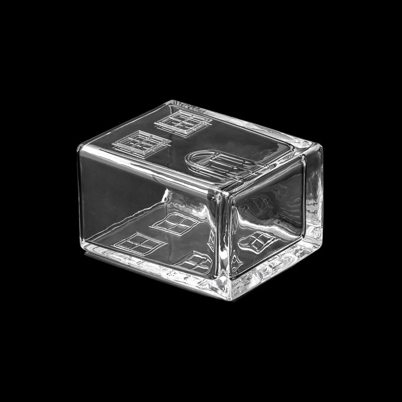8oz glass house shape candle container 8oz glass house shape candle container
