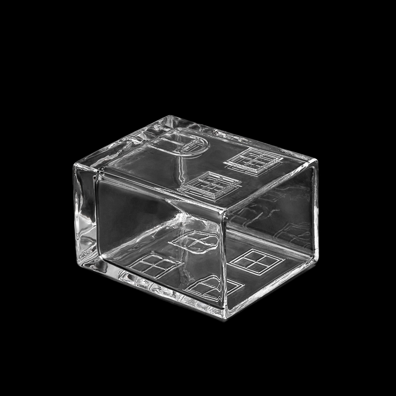 8oz glass house shape candle container 8oz glass house shape candle container
