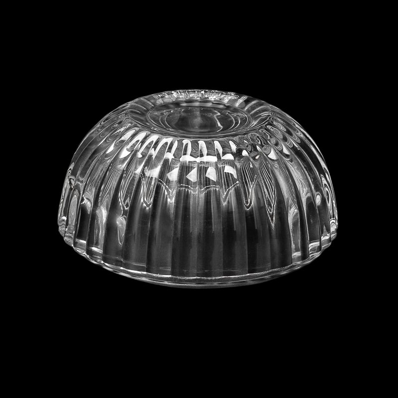 Supplier245ml Christimas Ball Shape Glass Candle Container With Glass Lids & Bowknot Handle