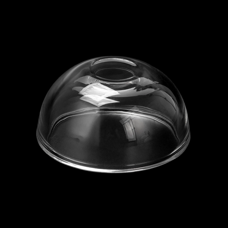 Wholesale 250ml Smoothly Christimas Ball Shape Glass Candle Container With Glass Lids & Pentacle Handle