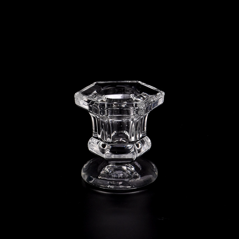 Crystal Glass Candle Holder Stand