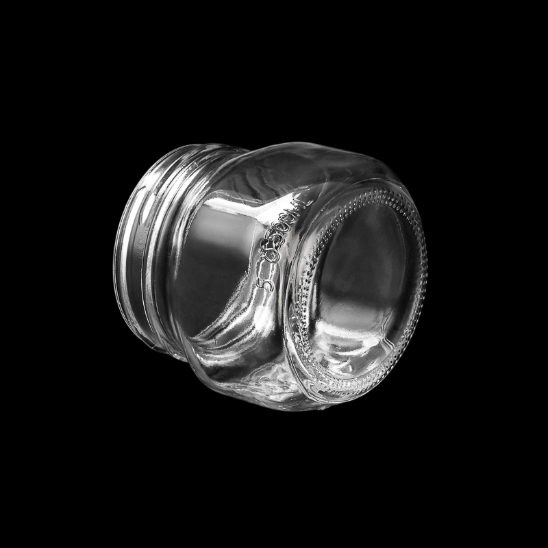 Wholesale 482ml Embossed Pattern Glass Jar Candle Vessel Custom Color Recyclable Durable