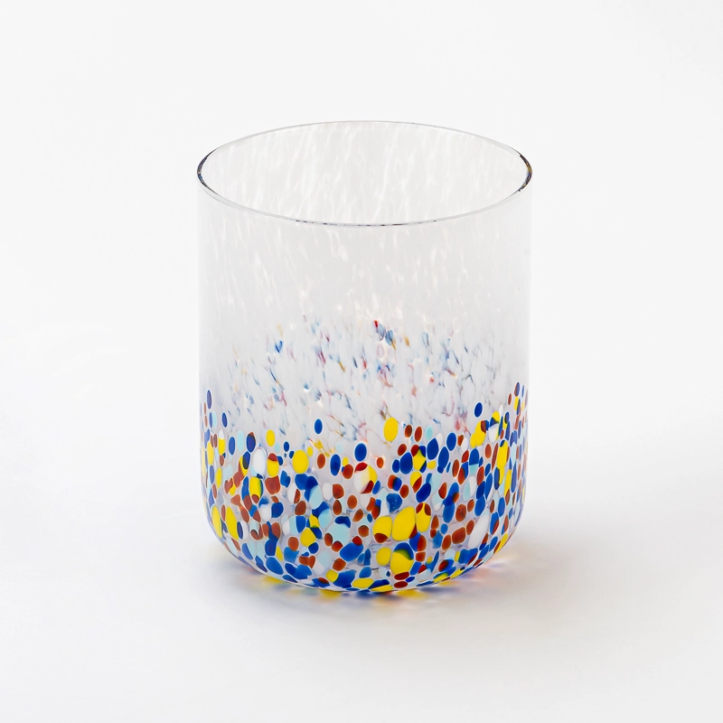 Home Decoration Colorful Glass Candle Jar 11oz 400ml Manual Glass Candle Holders Home Decoration Colorful Glass Candle Jar 11oz 400ml Manual Glass Candle Holders