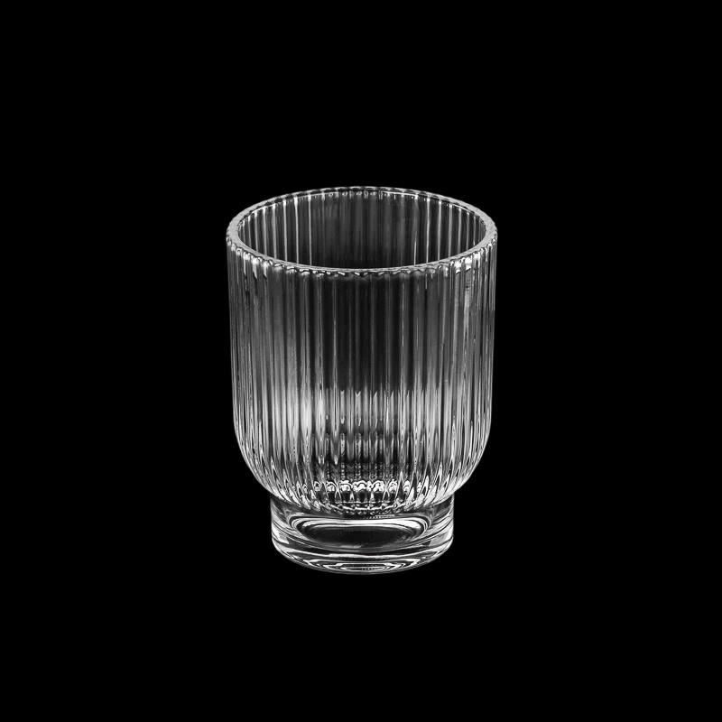 حامل شموع زجاجي مضلع كلاسيكي 9oz حامل شموع زجاجي مضلع كلاسيكي 9oz