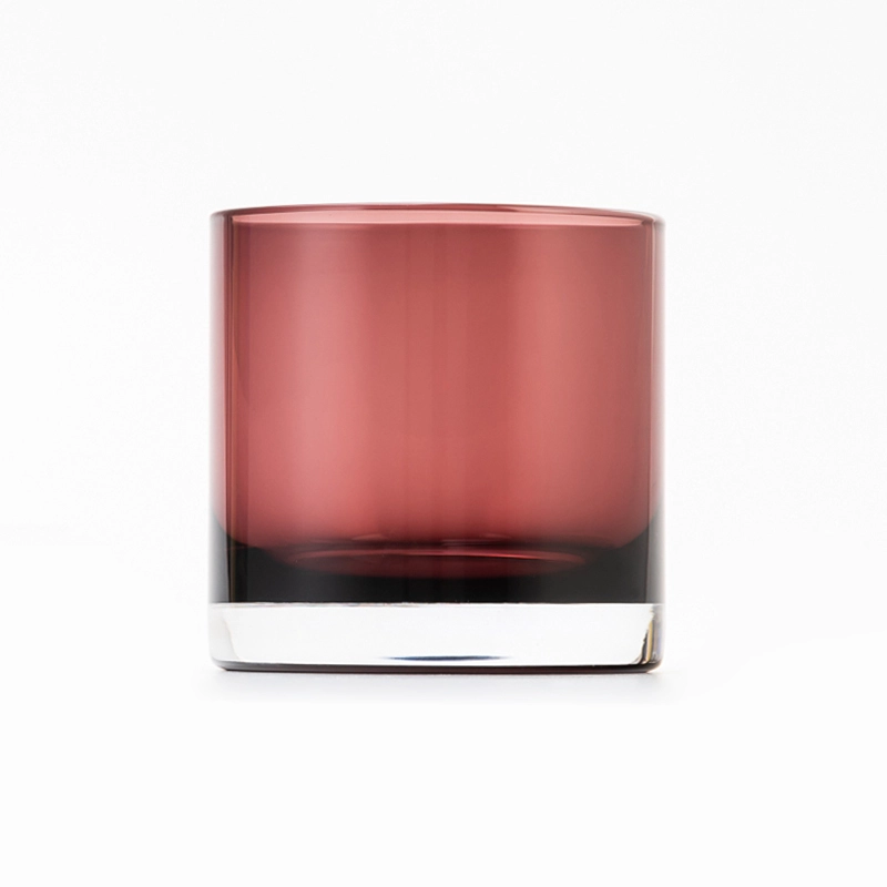  Großhandel kundenspezifische Kerzengläser aus Glas Kerzenhalter aus Glas für die Inneneinrichtung