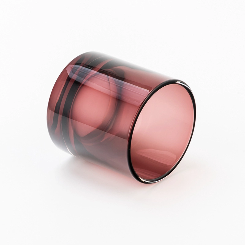  Großhandel kundenspezifische Kerzengläser aus Glas Kerzenhalter aus Glas für die Inneneinrichtung