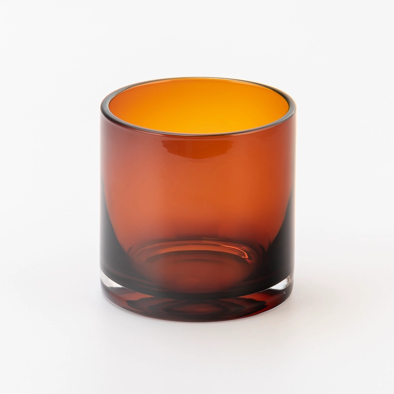 Karamellbrauner Glas-Kerzenhalter, Heimdekoration im Großhandel Karamellbrauner Glas-Kerzenhalter, Heimdekoration im Großhandel