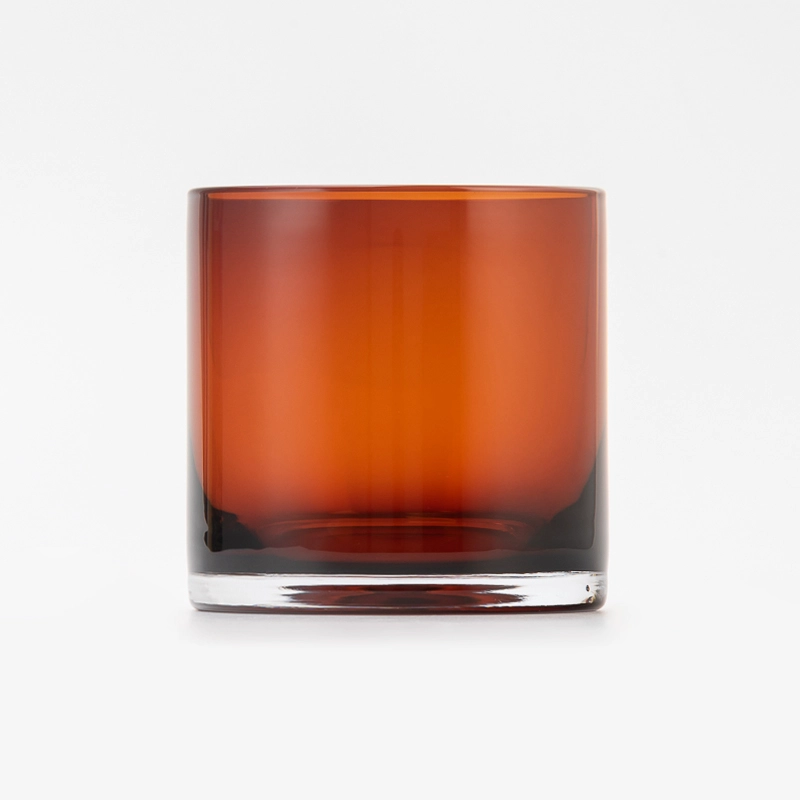 Karamellbrauner Glas-Kerzenhalter, Heimdekoration im Großhandel