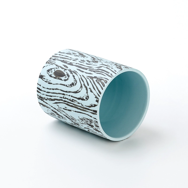 Wholesale Unique Tree Bark Effect Ceramic Candle Jars