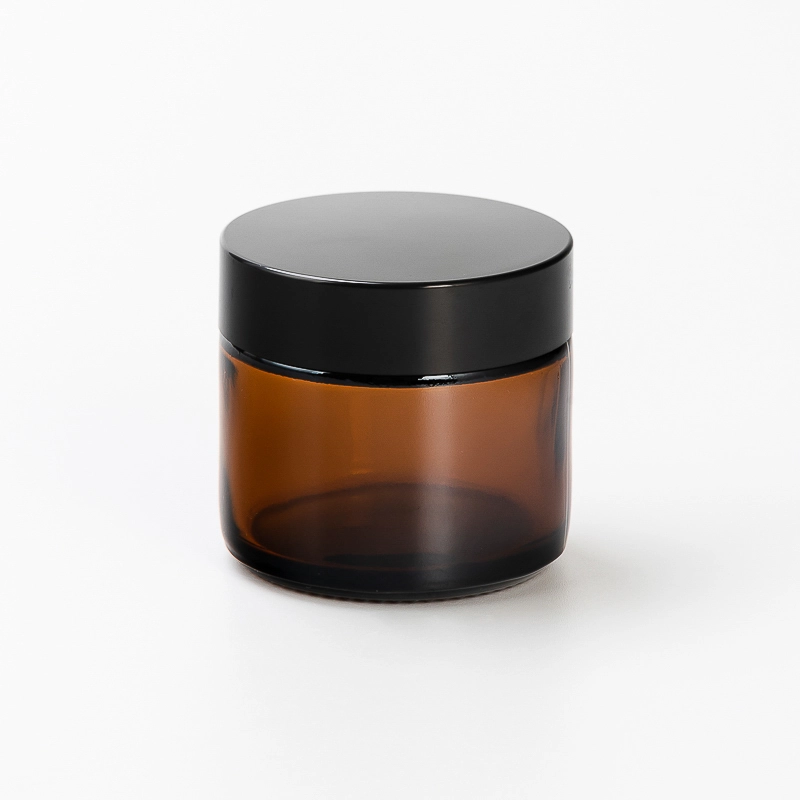 Tsina Maliit na Amber Glass Jar na may Screw Lid para sa mga Kandila at Cosmetic Storage Manufacturer