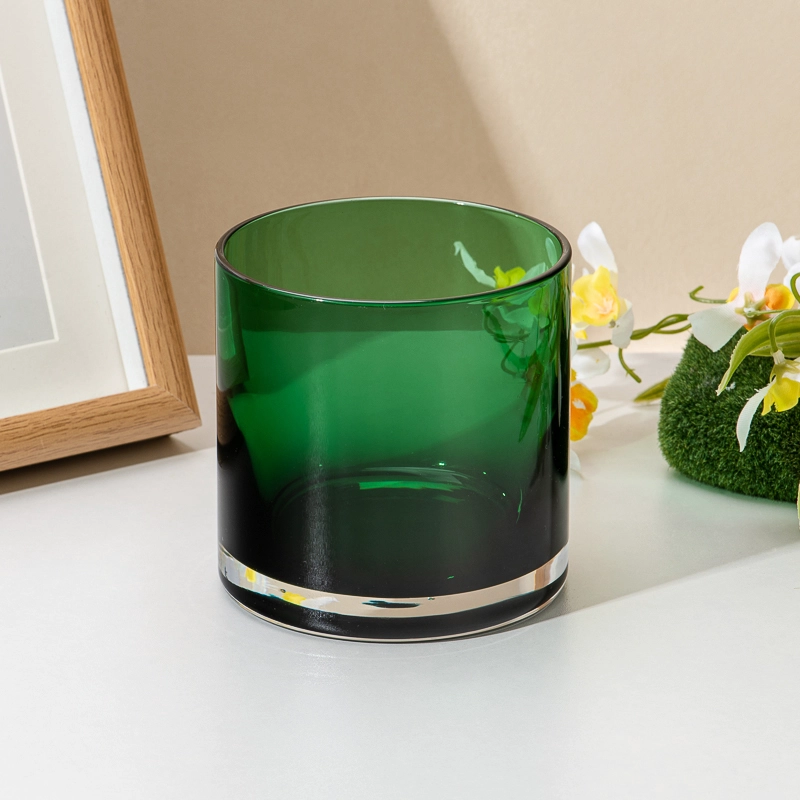 grøn farve 14oz glas stearinlys krukker grøn farve 14oz glas stearinlys krukker