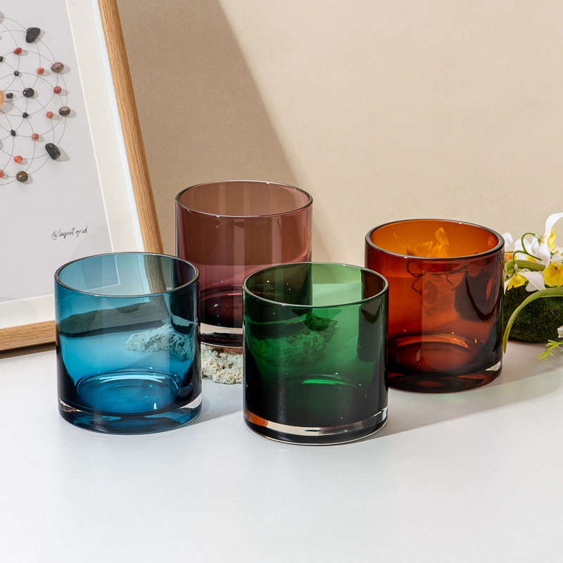 grøn farve 14oz glas stearinlys krukker grøn farve 14oz glas stearinlys krukker