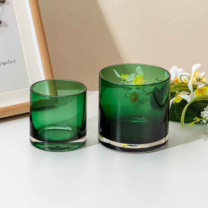 grøn farve 14oz glas stearinlys krukker grøn farve 14oz glas stearinlys krukker