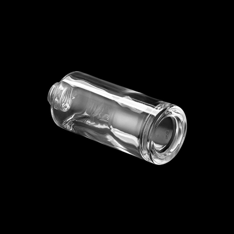 Short Narrow Neck Tapered Clear Glass Diffuser Bottle 144mm