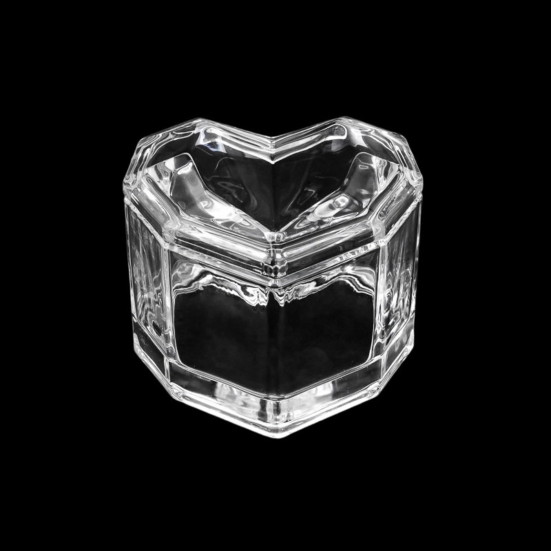 small size heart shape glass candle jar with lid small size heart shape glass candle jar with lid