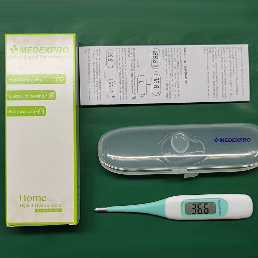 Velkoobchodní digitální teploměr pro kojence pro domácí použití ústní teploměr LCD Klinický elektronický digitální tělesný teploměr Flexibilní