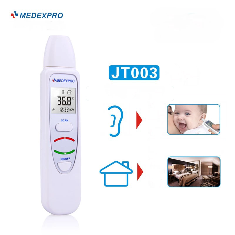 Medexpro JT003 Clínico Digital Doméstico Infravermelho Termômetro para Orelha Uso Medição Rápida Alimentado Elétrico para Adultos Bebês