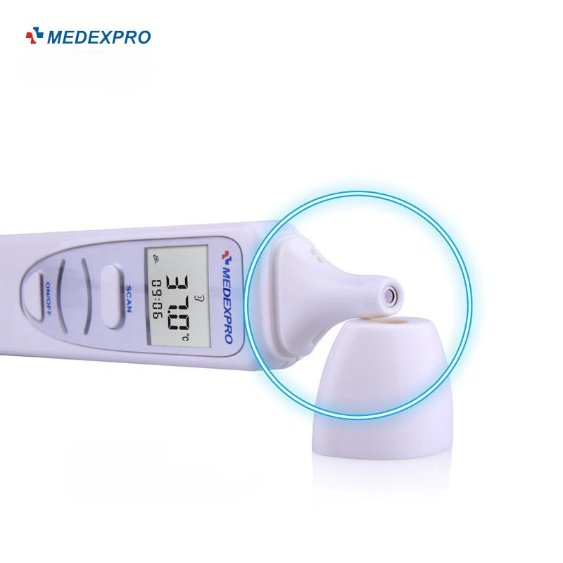 Medexpro JT003 Clínico Digital Doméstico Infravermelho Termômetro para Orelha Uso Medição Rápida Alimentado Elétrico para Adultos Bebês