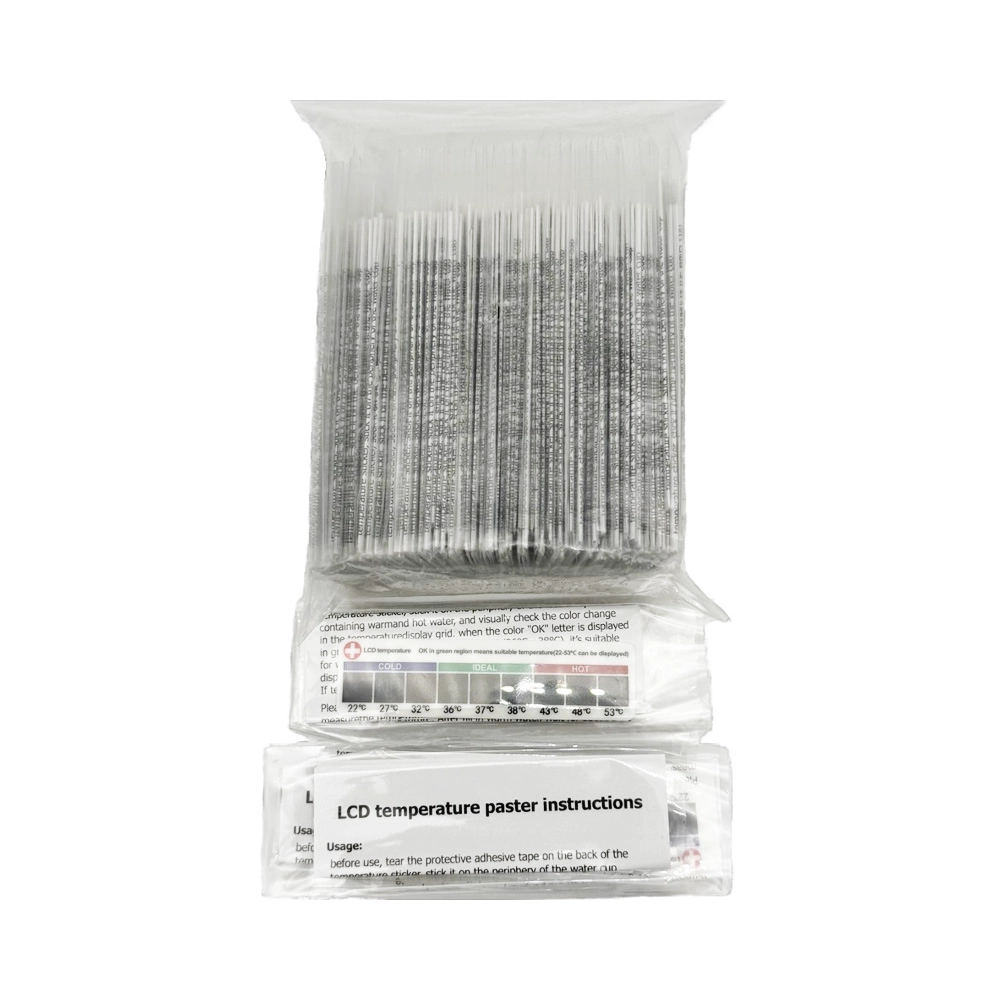 Waterproof Reusable Self Adhesive Liquid Crystal Temperature Testing Stickers Thermometer Strip for Nasal Irrigator