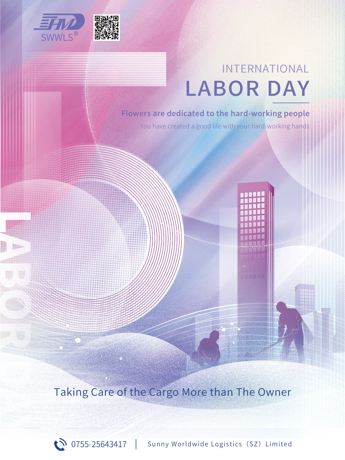 #International Workers'Day,Sunny Worldwide logistics,logistics services,agent shipping china