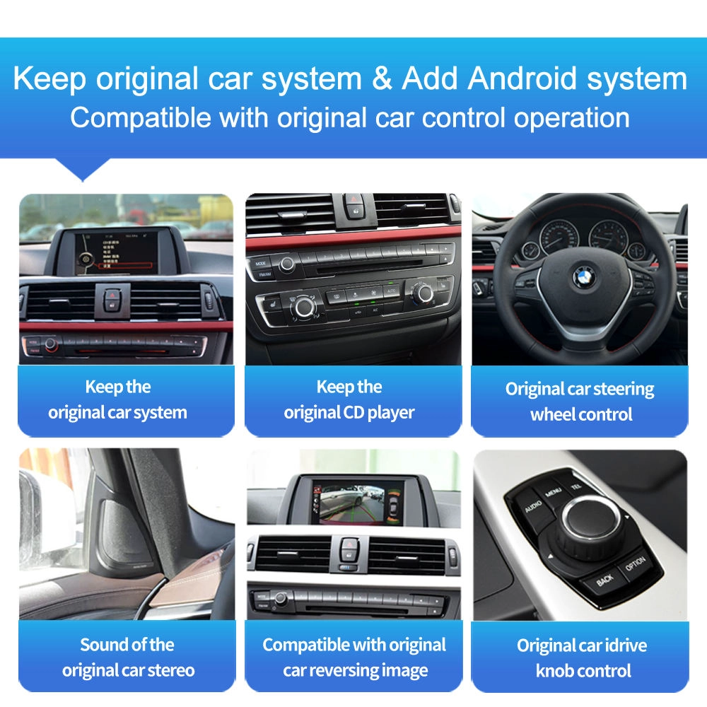 10.25 بوصة IPS شاشة تعمل باللمس CarPlay أندرويد السيارات لتحديد المواقع والملاحة راديو الوسائط المتعددة لسيارات BMW X1 E84 CIC 2010-2015