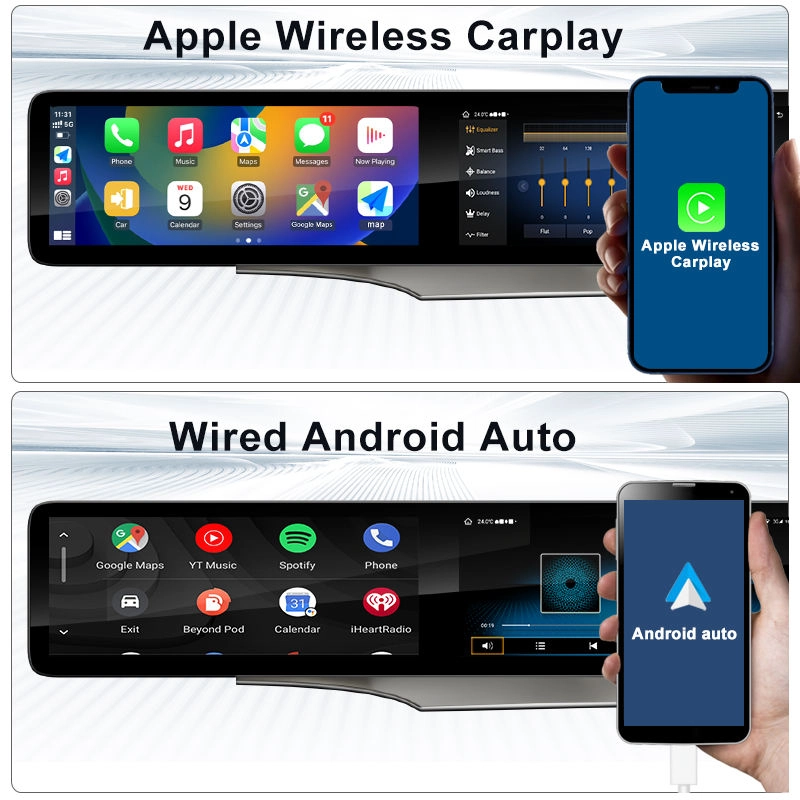 Android13 for Mercedes Benz C/GLC/W205 2015-2021 NTG 5.0 5.5 6.0 Carplay Dual Screen 26inch Car Radio Playback Multimedia