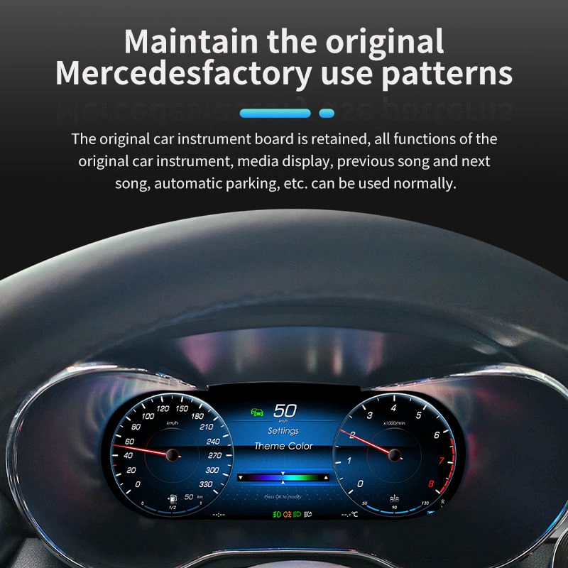 Factory Direct Durable LCD Digital Cluster Car Speedometer Instrument for Mercedes Benz C W205 GLC X253