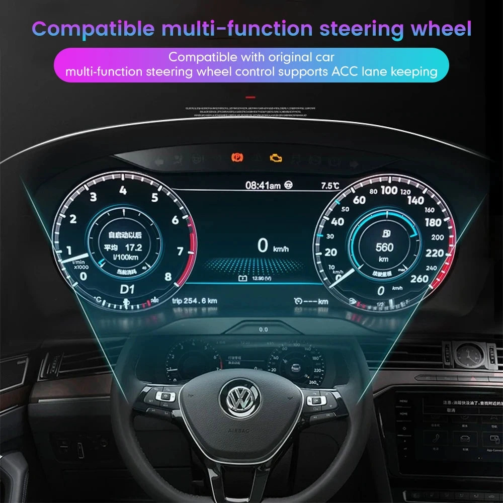 10.25 Inch LCD Dashboard Car for VW Volkswagen Golf 7 2006 Digital Cluster Auto Speedometer Virtual Cockpit Monitor New Upgrade