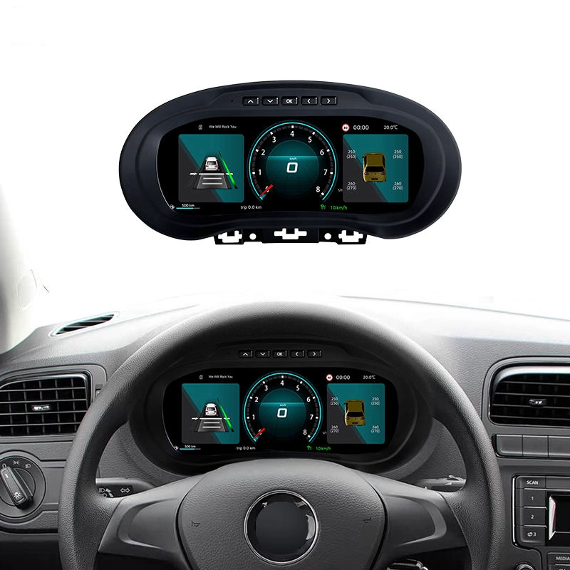Panel de instrumentos de cabina Virtual para coche, velocímetro LCD Digital de 10,25 pulgadas para VW Volkswagen Polo
