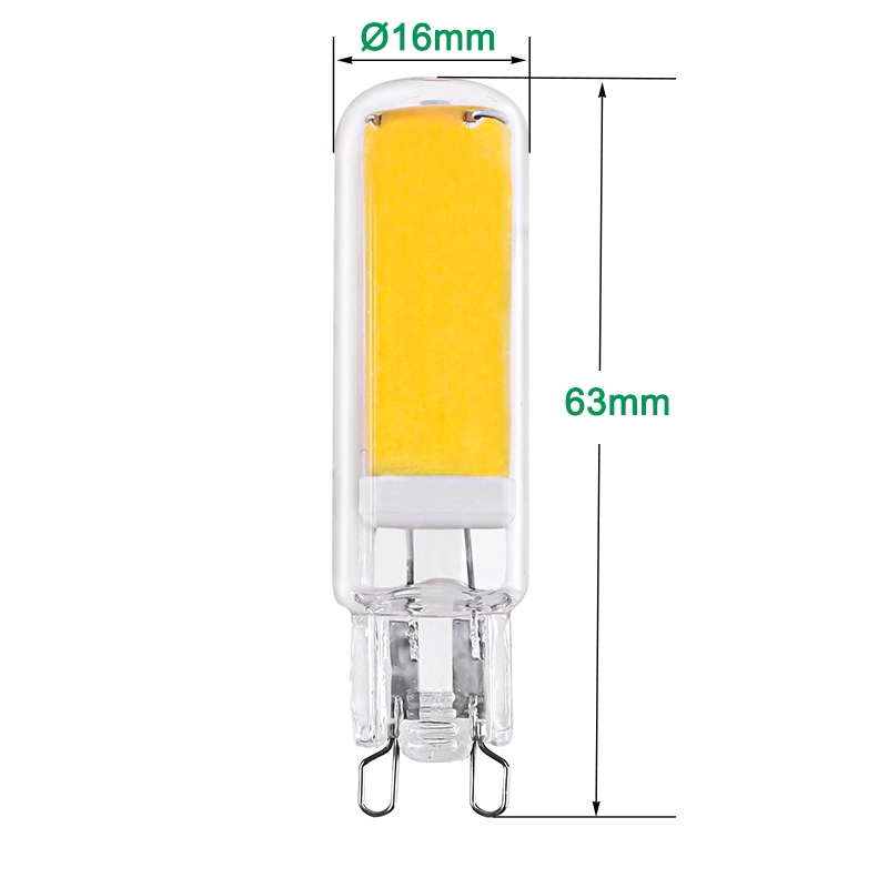 Helglas G9 LED-glödlampor 2W No Flicker Dimbar