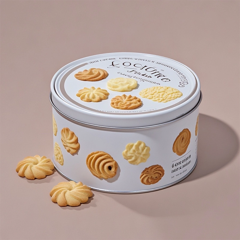 Por que caixa de lata de biscoitos personalizada com tampa na China?