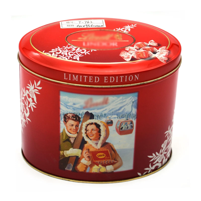 China Wholesale Custom Oval Shape Chocolate Candy Tin Box manufacturer