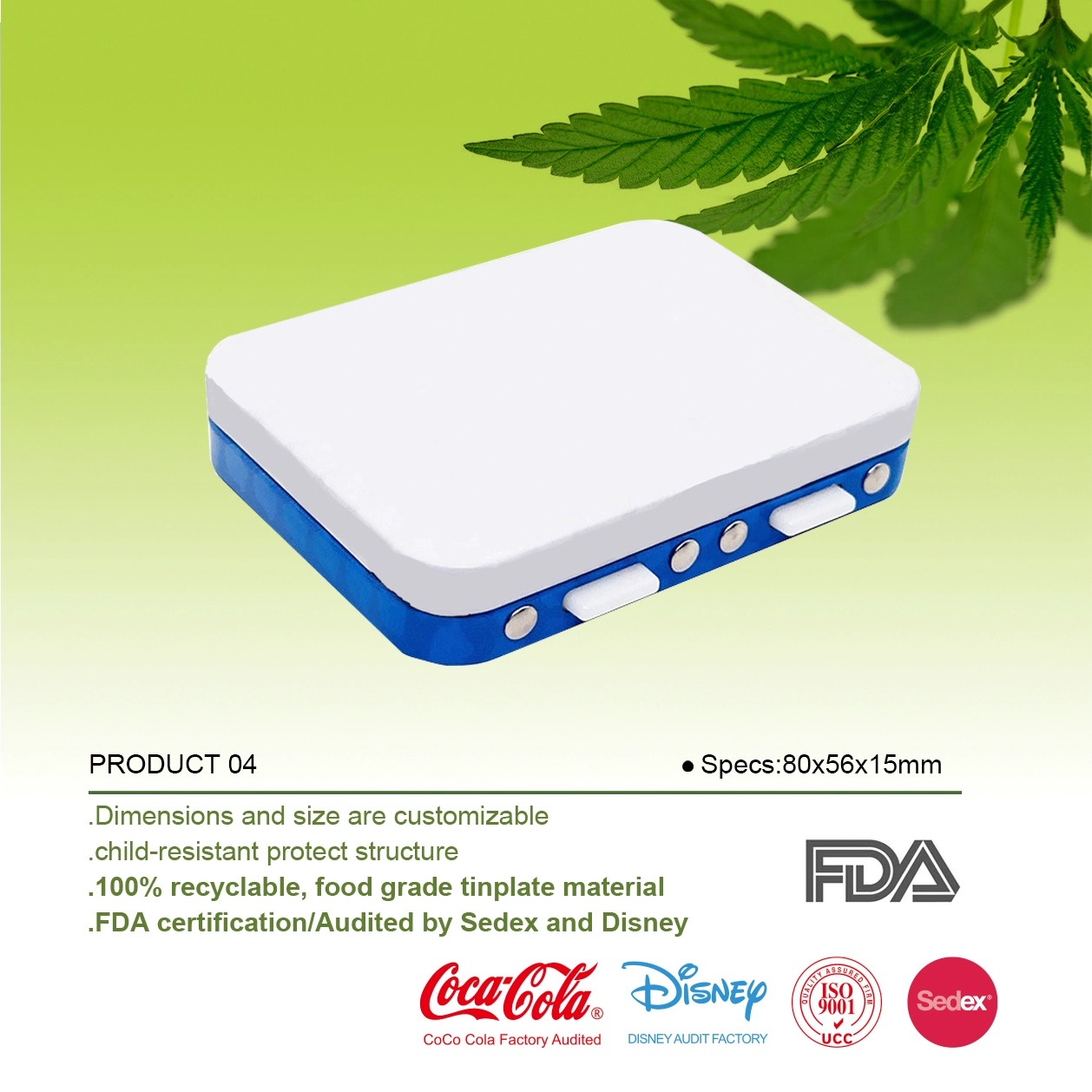 Quels sont les effets de la boîte en fer blanc pour cigarettes de marijuana personnalisée sur la marque