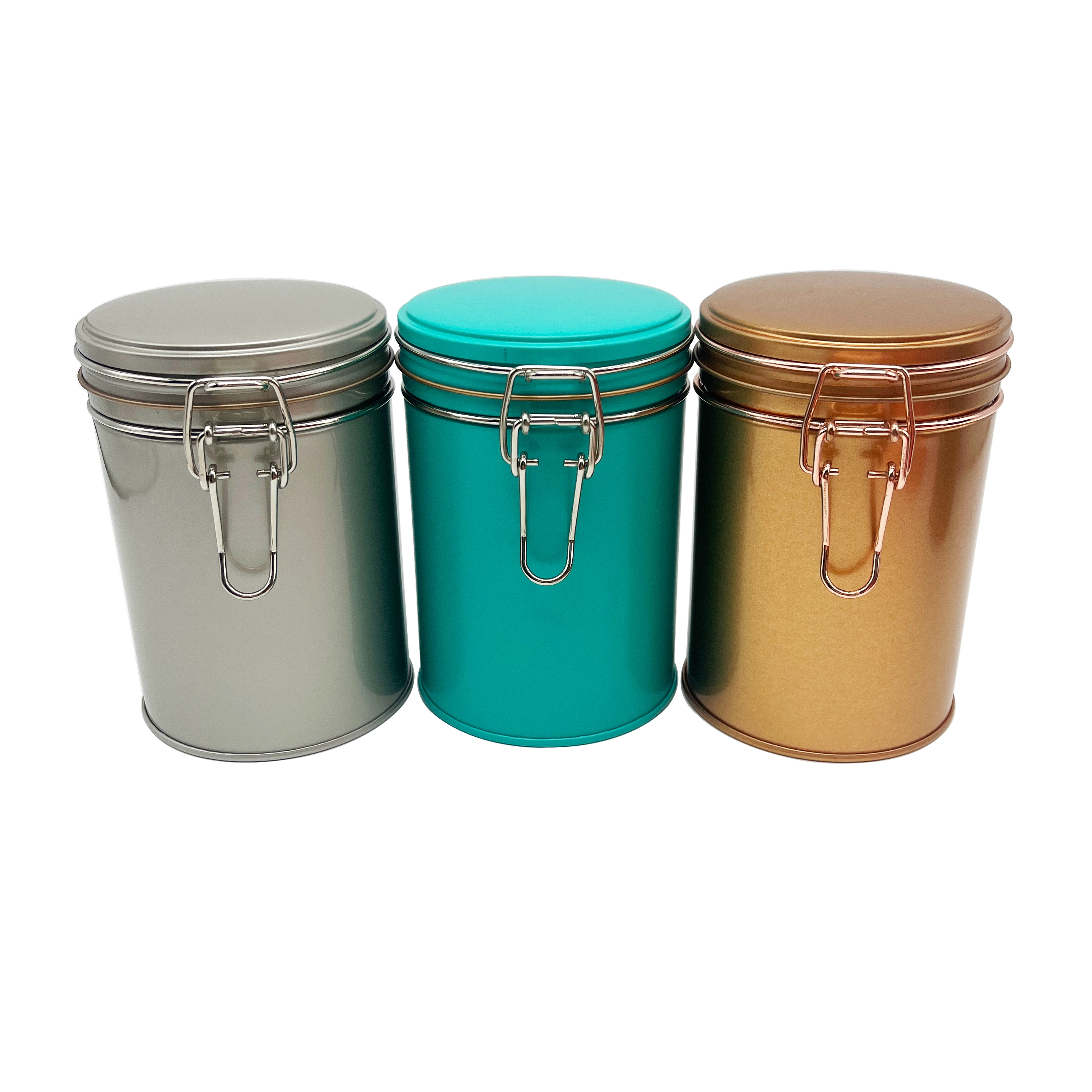 Tins de thé de luxe China fournisseur en métal vide en métal rond