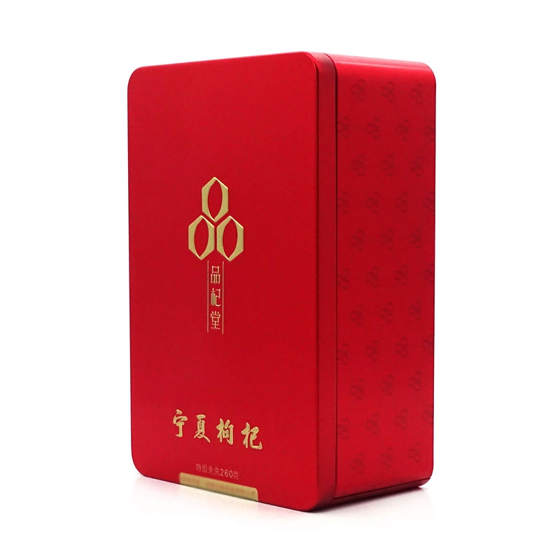 مربع الصفيح Metal Rectangle Box قابلة لإعادة التدوير علبة قصدير معدني لملف تعريف الارتباط الهدايا
