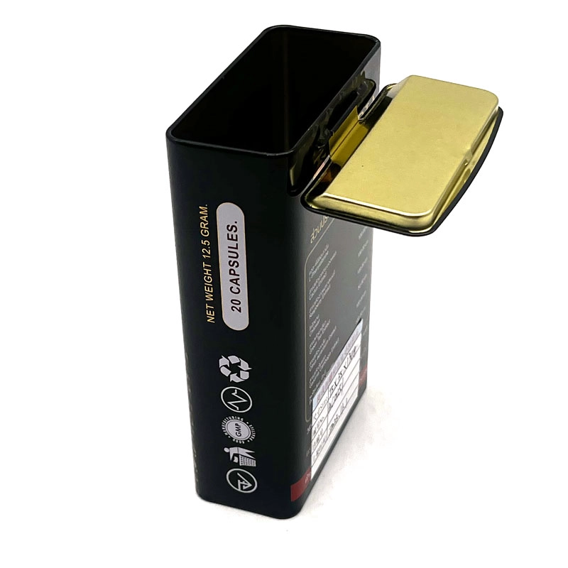 Rectangle Box en étain en métal pour cigarettes