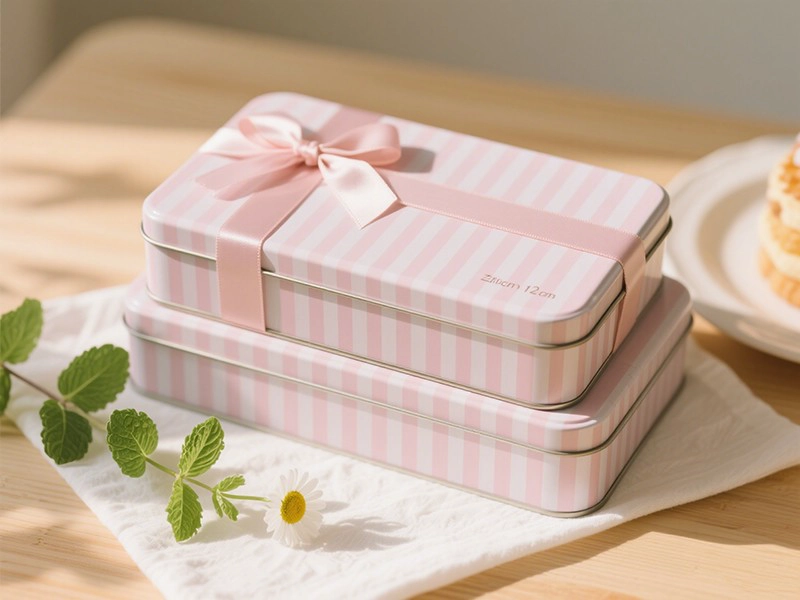 Cajas de hojalata personalizadas al por mayor: adecuada para alimentos, regalos y papelería