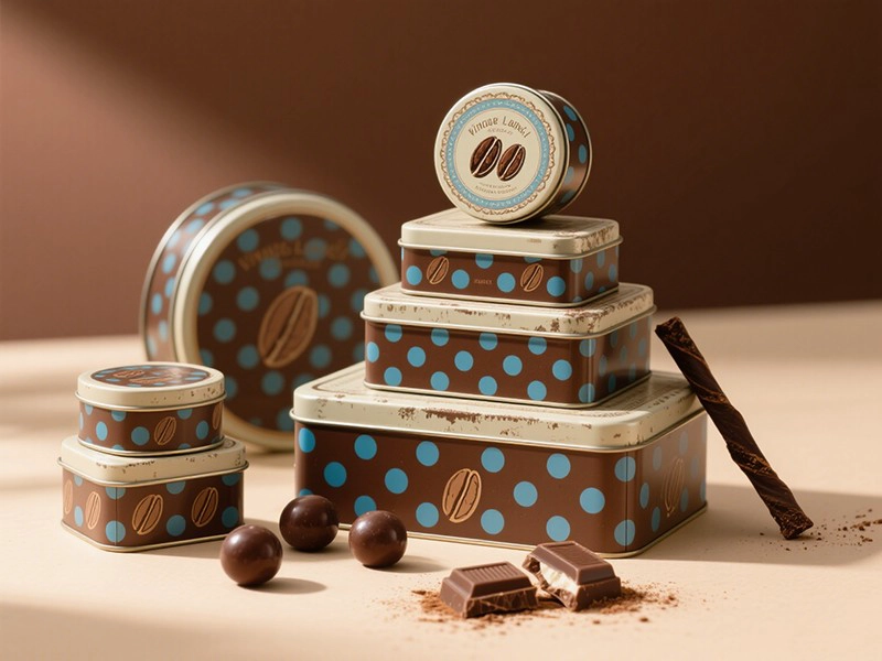 Fabricante de cajas de estaño de chocolate - Embalaje elegante para dulces delicias