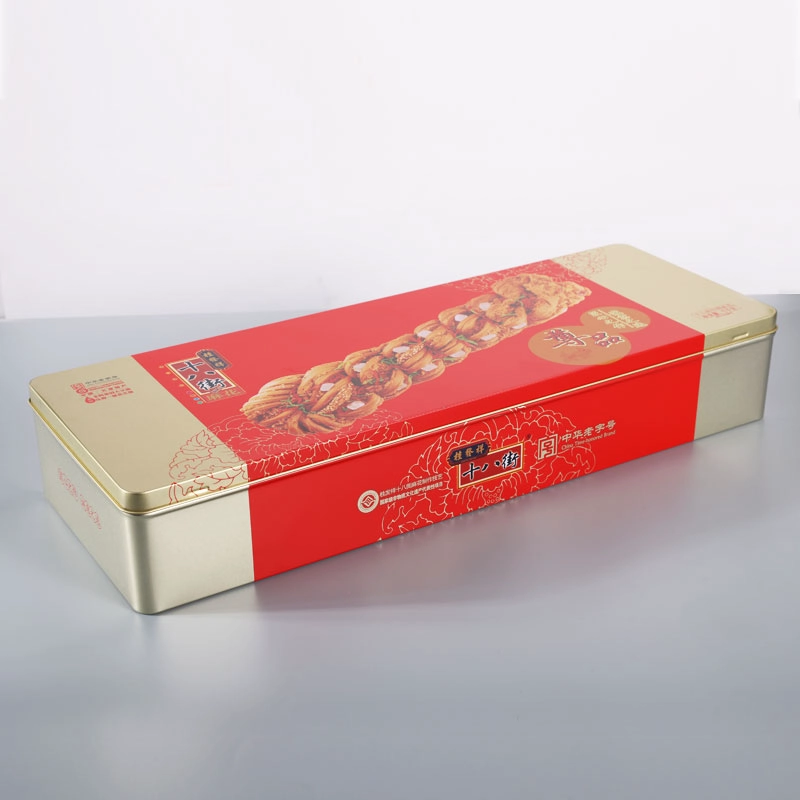 China Custom Rectangular Metal Tin Box manufacturer