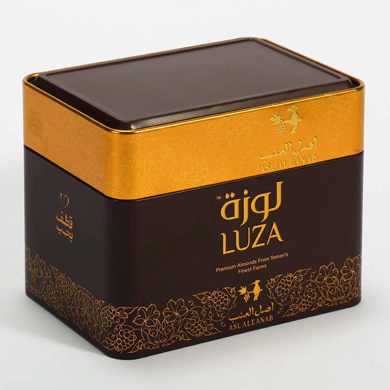 China Wholesale Custom Rectangular Shape Tinplate Container manufacturer