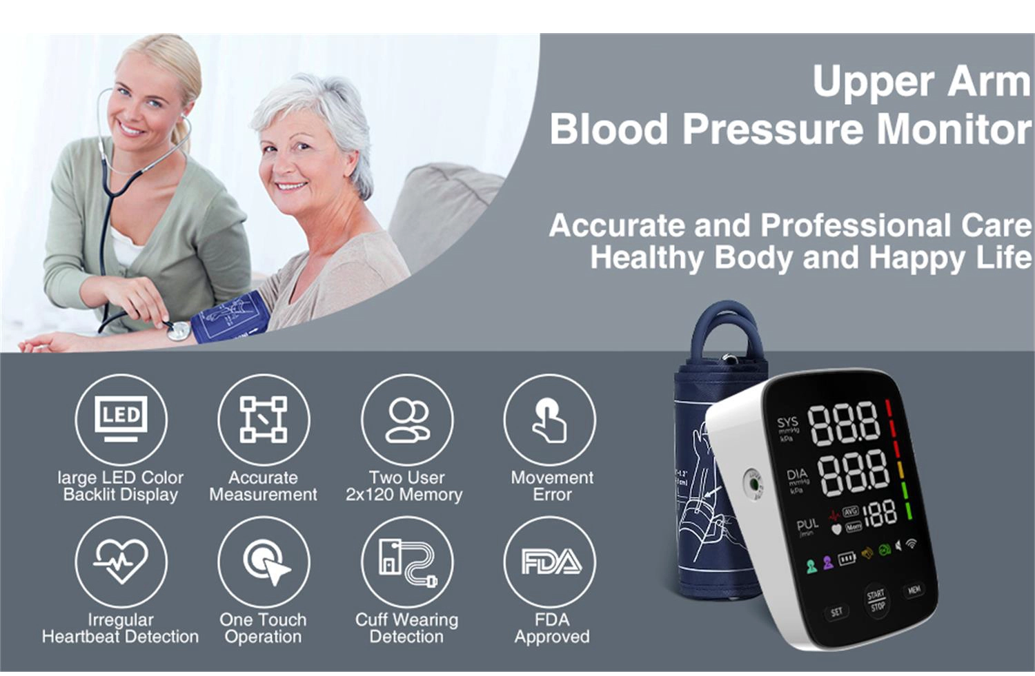 Rechargeable Upper Arm Blood Pressure Machine, China Upper Arm Blood Pressure Machine Factory, Blood Pressure Digital Machine Hospital Home,China HD LED Screen BP Monitor Factory, Upper Arm Type Sphygmomanometer Supplier, China LED Screen BP Monitor Wholesales