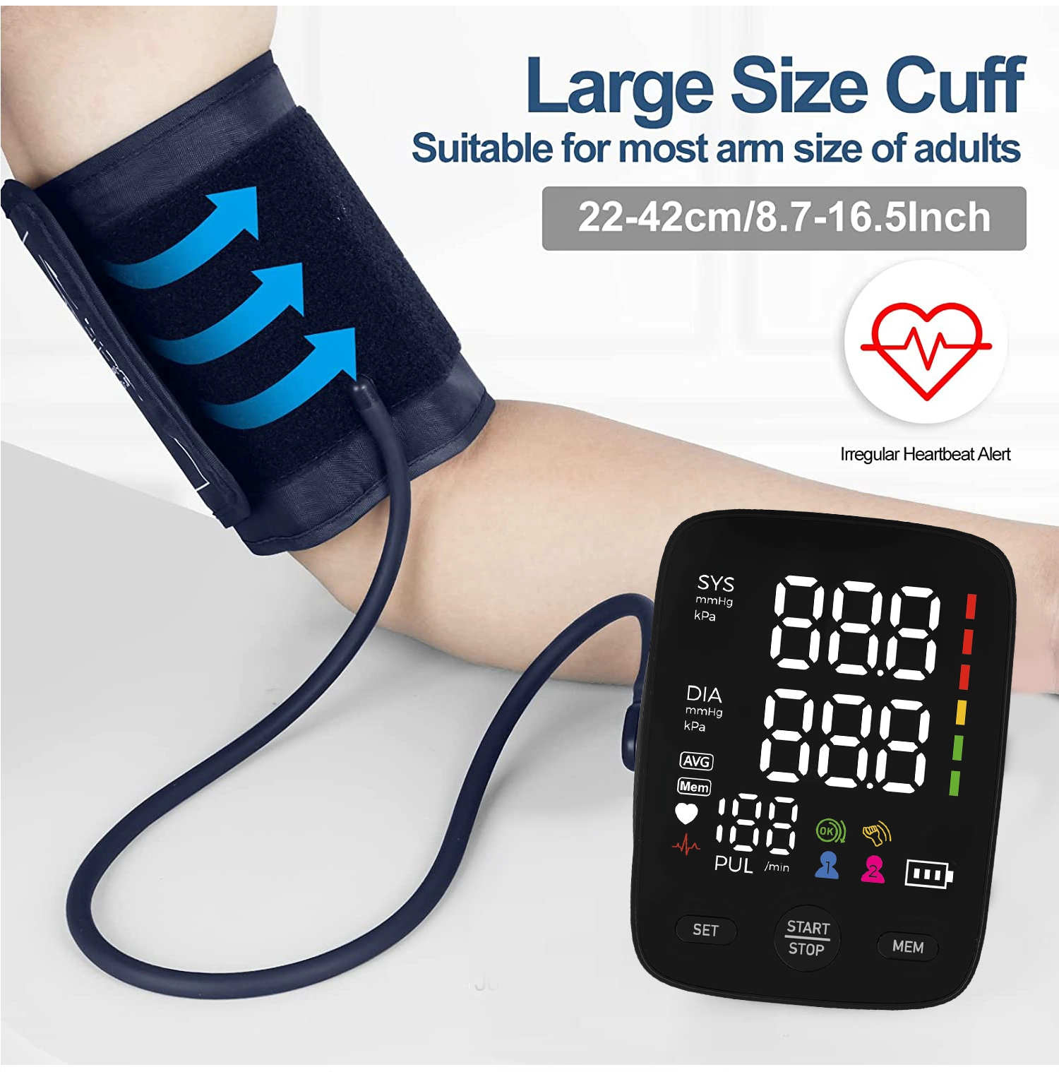 Rechargeable Upper Arm Blood Pressure Machine, China Upper Arm Blood Pressure Machine Factory, Blood Pressure Digital Machine Hospital Home,China HD LED Screen BP Monitor Factory, Upper Arm Type Sphygmomanometer Supplier, China LED Screen BP Monitor Wholesales