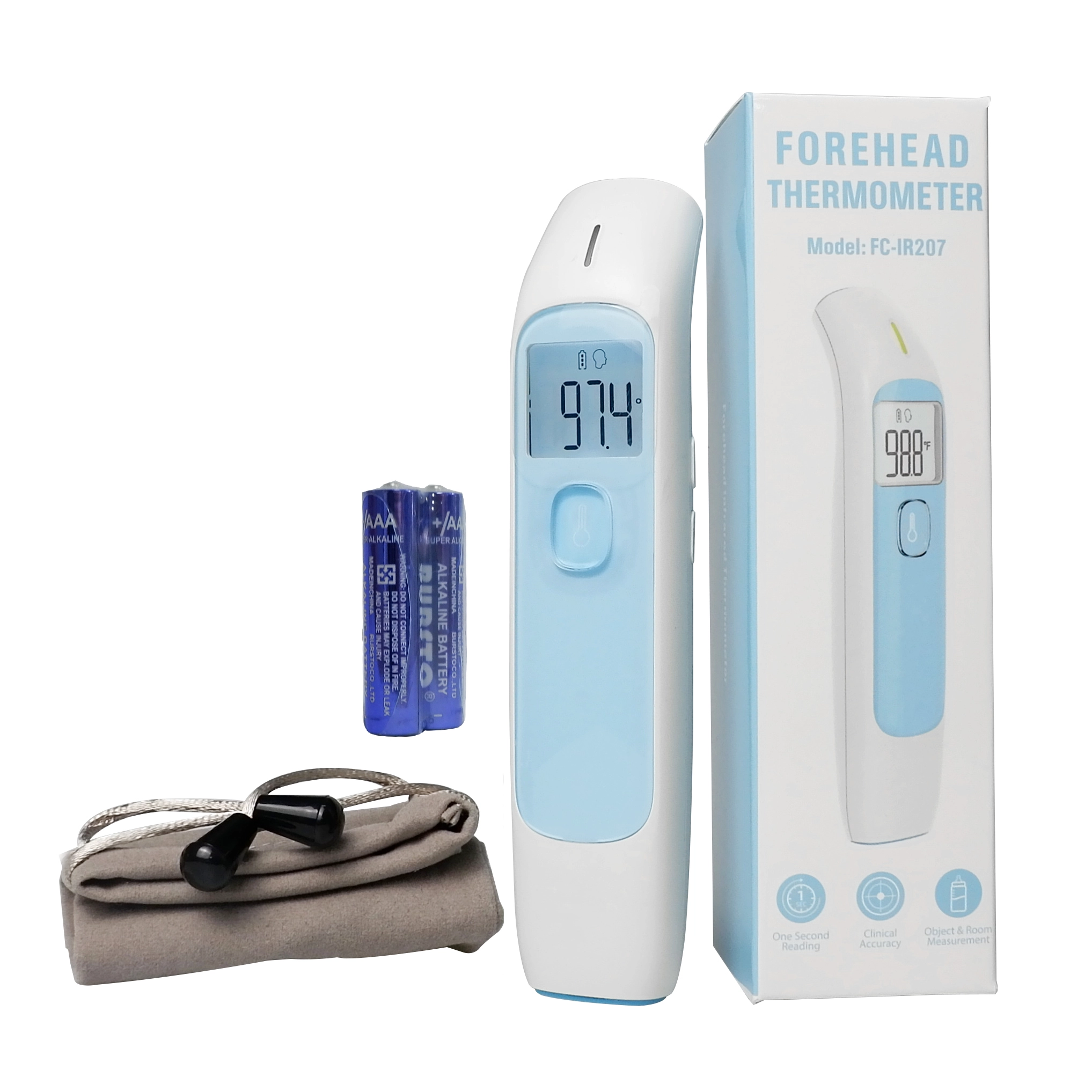 Thermomètre infrarouge numérique non contact thermomètre infrarouge médical numérique sans contact pour adulte et enfants