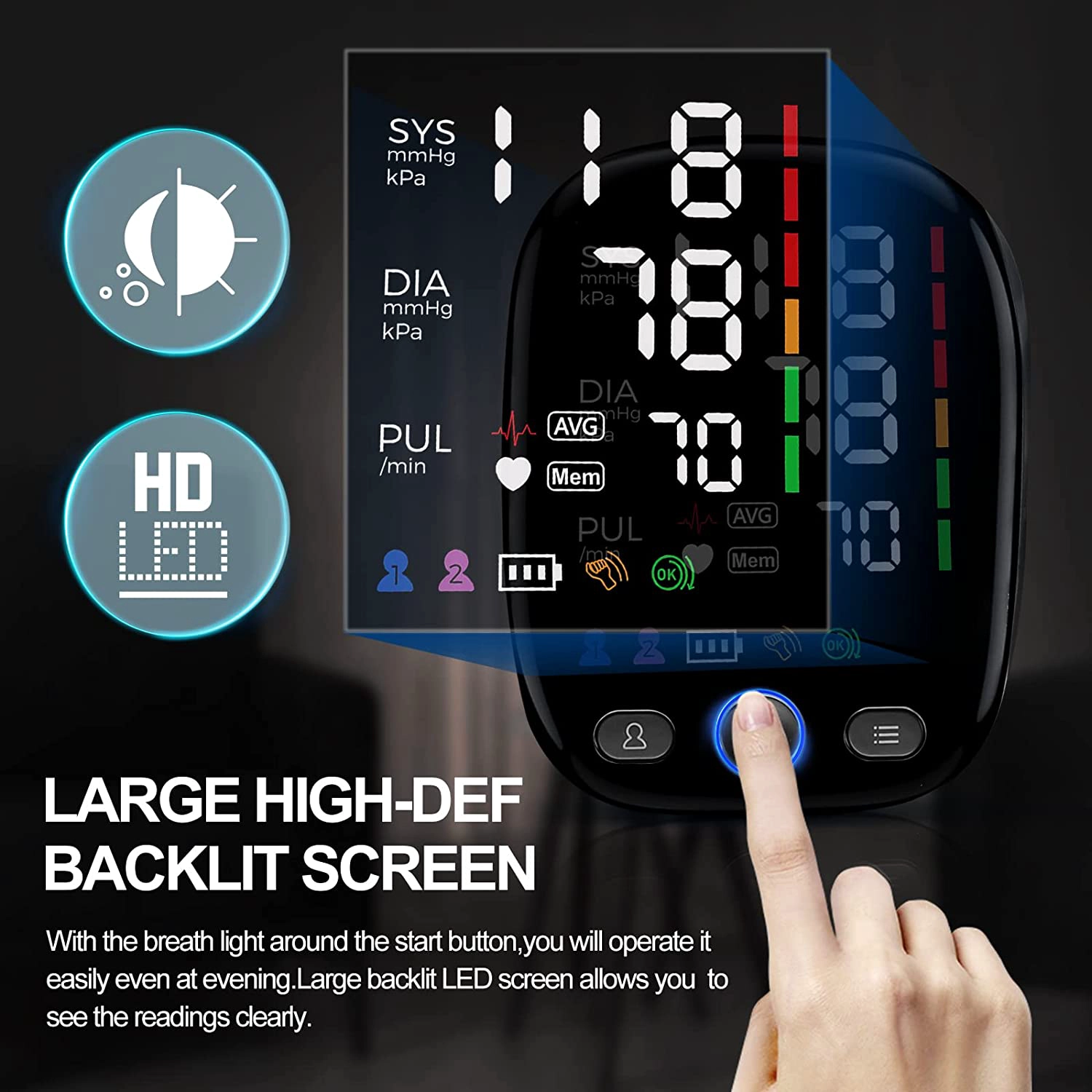 Personalización de fábrica Automático BP Monitor Monitor Device de presión arterial