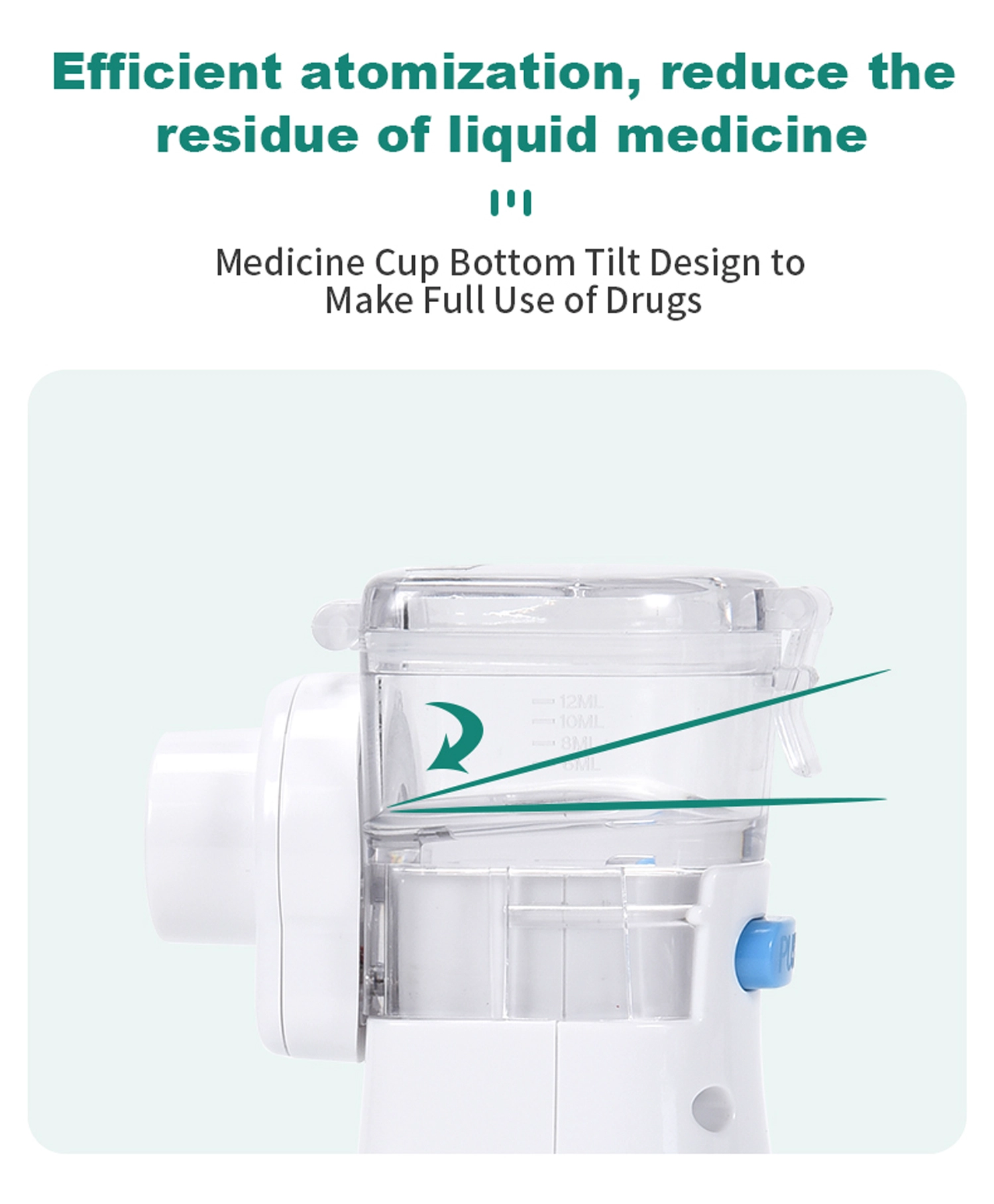 Nebulizador de malha para inalador portátil certificado pela CE